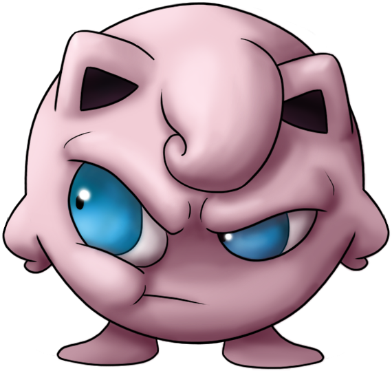 Picture Freeuse Library By Alex Namn On Deviantart - Jigglypuff Mad Transparent (600x600), Png Download