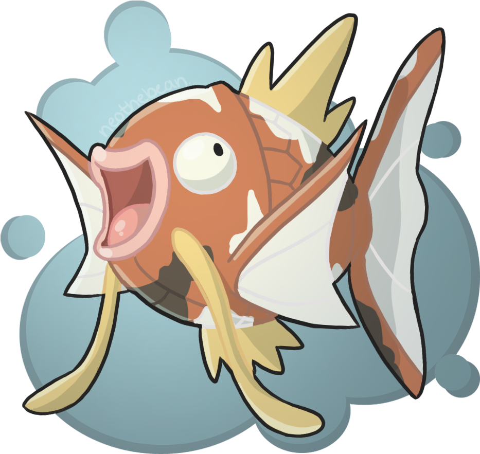 Been Playing A Bunch Of Magikarp Jump, So I Had To - Pokémon: Magikarp Jump (1000x1000), Png Download