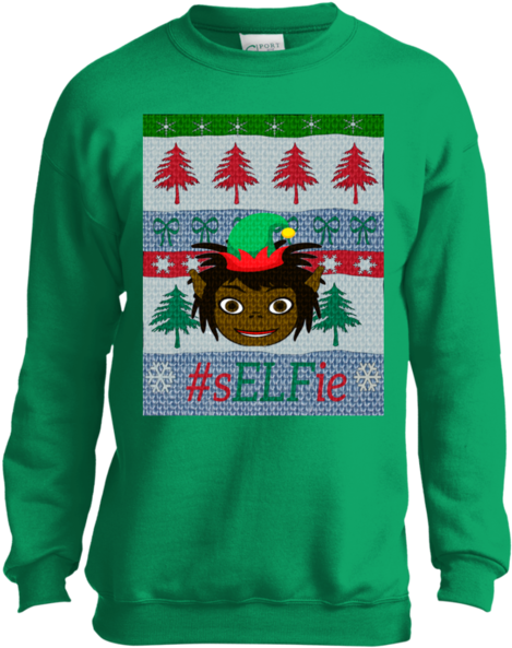 Christmas Sweatshirt- Little Dreadlocks - Ya Done Messed Up A A Ron Sweatshirt (600x600), Png Download