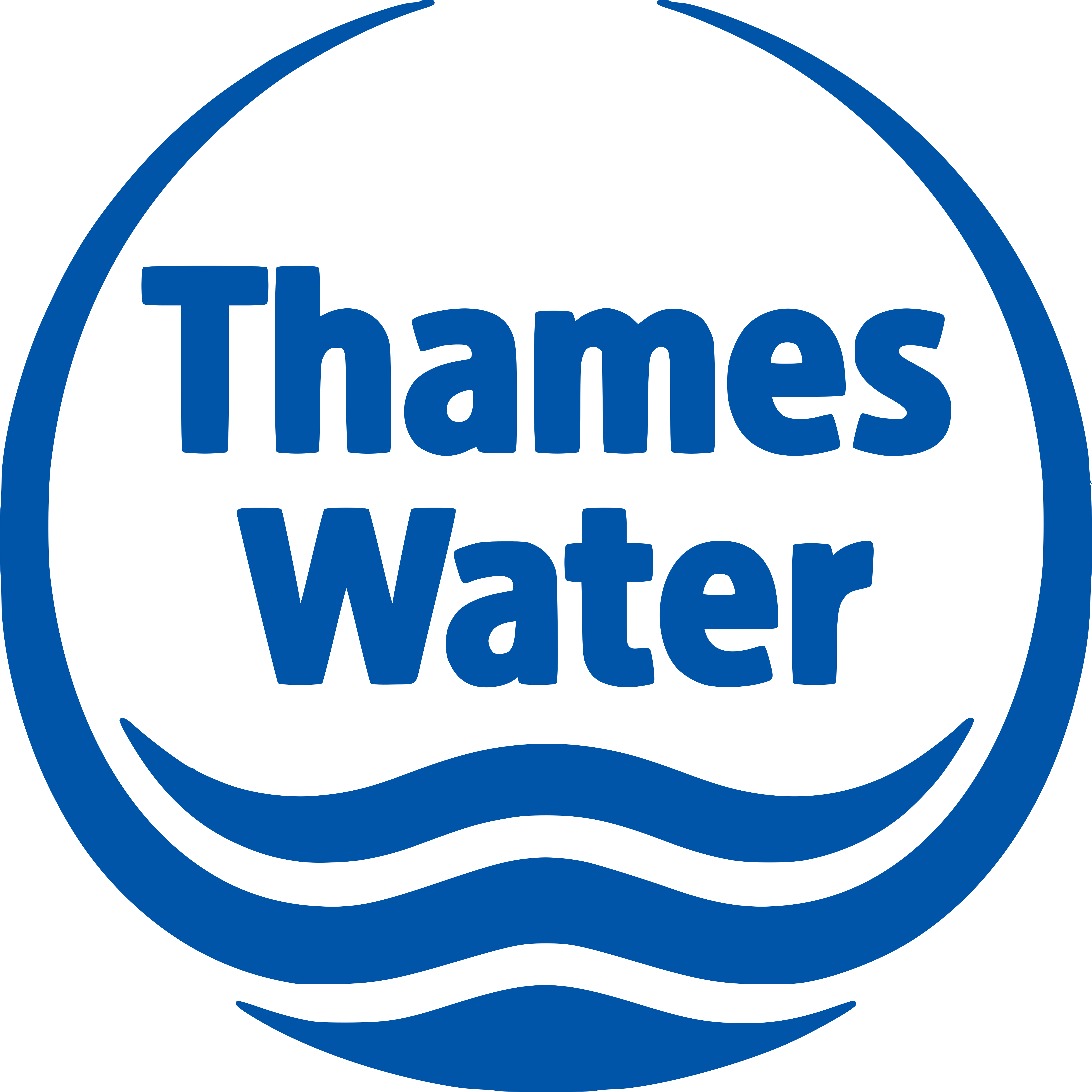 Thames Water Awards £10m Amp6 Data Loggers Contract - Thames Water Logo Png (1024x1024), Png Download