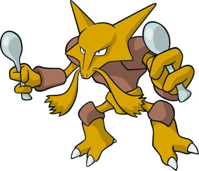 Alakazam The Trainer - Alakazam Pokemon (396x341), Png Download