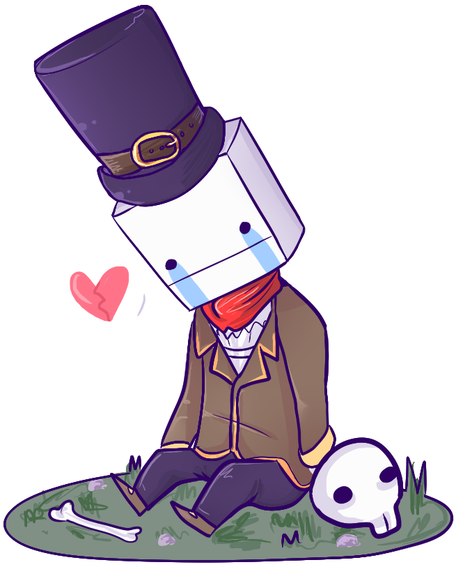 “dont Cry Hatty ” - Battleblock Theater (732x904), Png Download