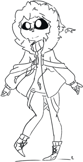 Wipxd Idk Probably Won't Finish It - Line Art (540x763), Png Download