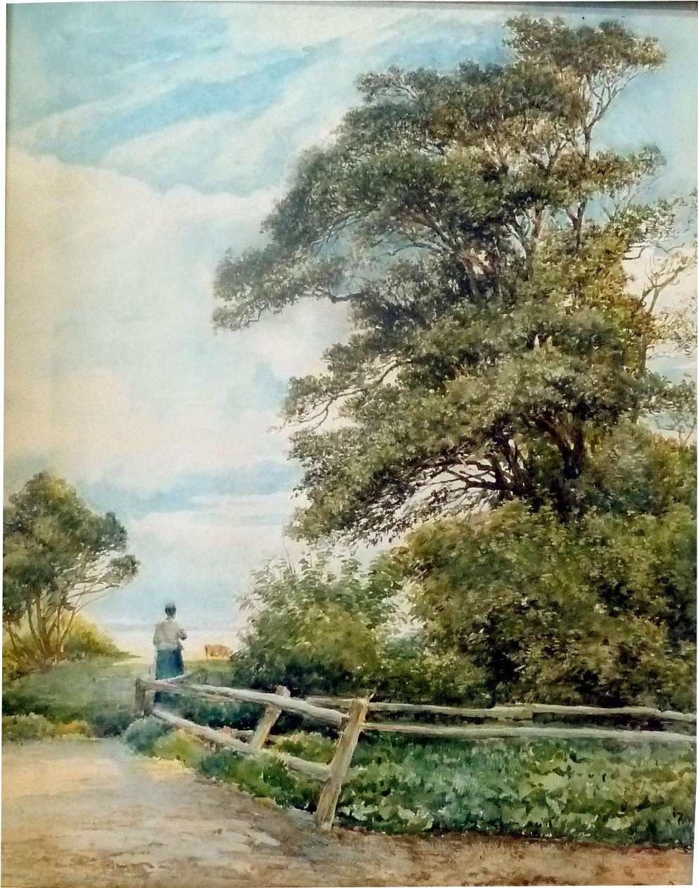 The Meadow Beyond Ca - Drawing (1261x1261), Png Download