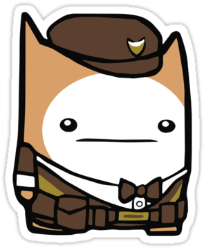 Catguard Sticker From Battle Block Theater Available - Battle Blocks Theater Personajes (375x360), Png Download