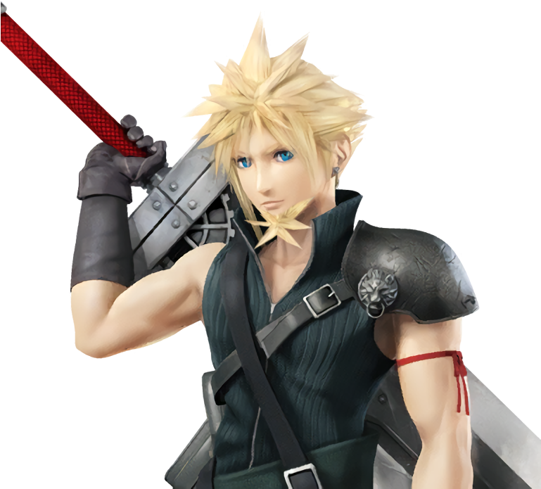 “ Cloud W/ Beard ” Dead - Cloud Smash 4 Png (768x768), Png Download
