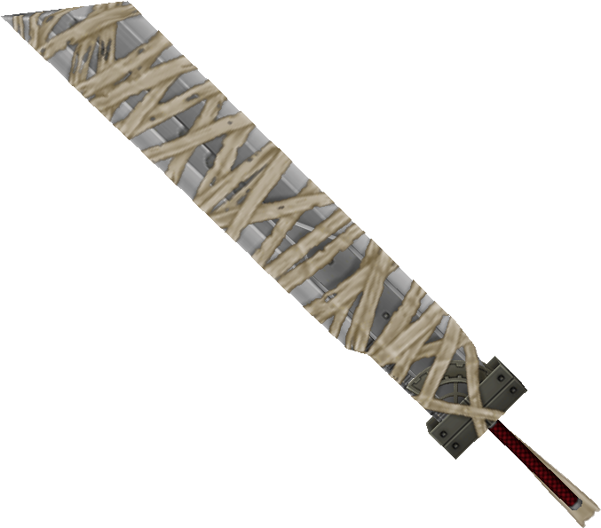 Advent Children Cloud Render Cloudstrife3 Cloudswordkh2 - Kingdom Hearts Cloud Sword (684x601), Png Download