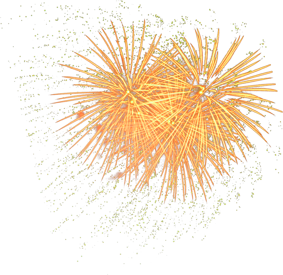 Gold Fireworks Png Clip Art Royalty Free Stock - Golden Fireworks Png (979x953), Png Download