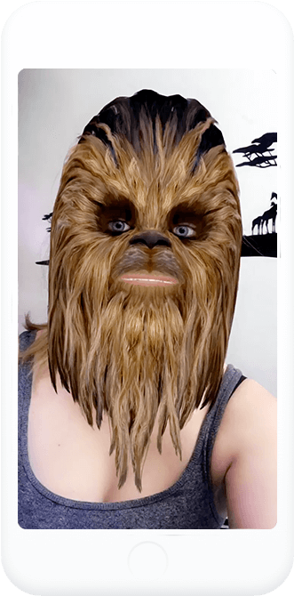 Discover - Chewbacca (358x697), Png Download
