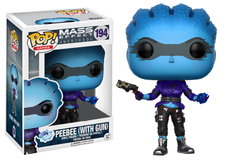 Peebee With Gun Pop Vinyl Figure - Mass Effect Andromeda Pop Figures (768x548), Png Download