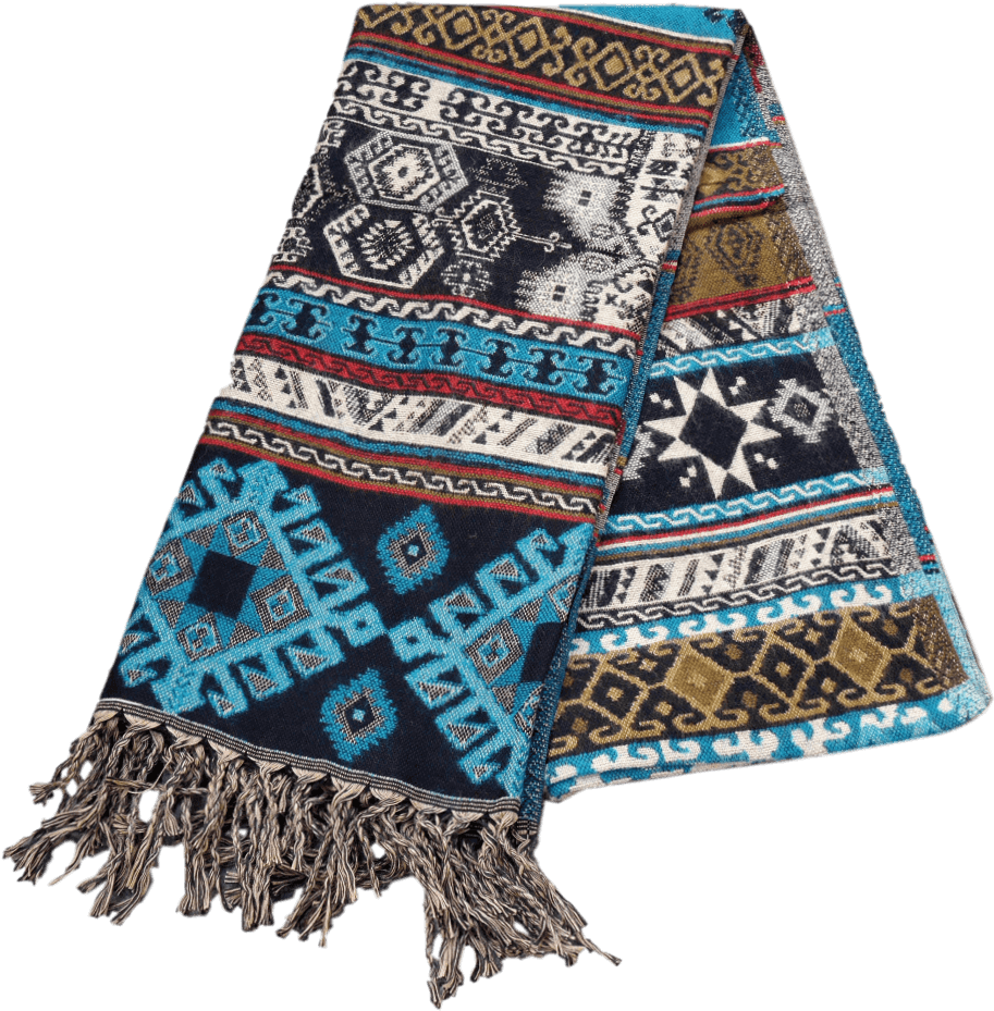 Nepali Tribal Diamond Reversible Blanket Shawl - Blanket Tribal Png (1000x1250), Png Download