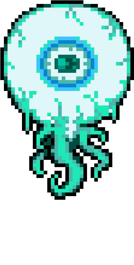 Eye Of Cthulhu Png Clipart Transparent Stock - Terraria Moon Lord Eye Sprite (1200x1200), Png Download