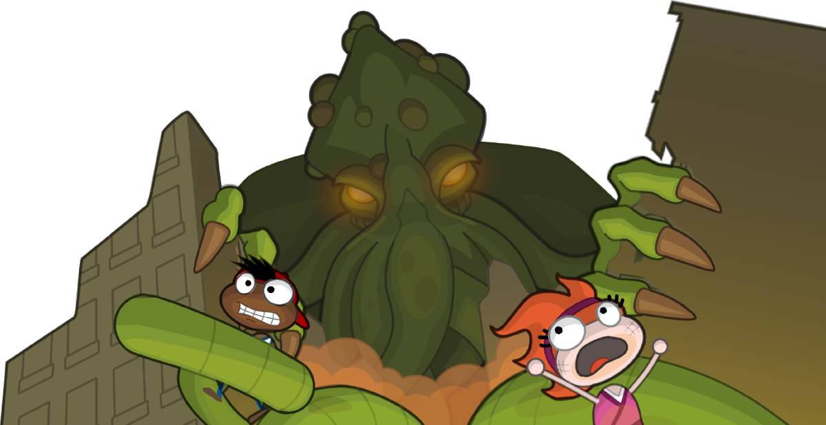 Poptropica Cthulhu (1200x618), Png Download