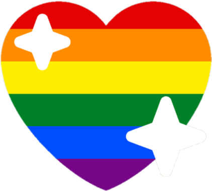 Gay Heart Emoji Discord (500x429), Png Download