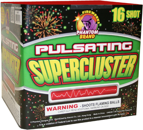 Phantom Fireworks® Pulsating Supercluster - Phantom Fireworks (500x500), Png Download