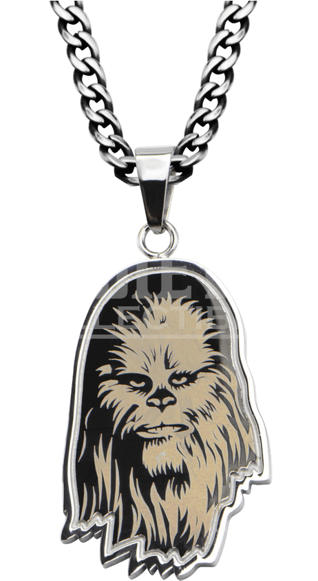 "chewbacca Etched Pendant With Chain" (850x850), Png Download