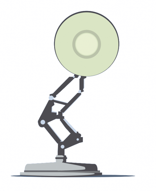 Pixar Logo Pixar Lamp - Pixar Lamp Logo Png (543x661), Png Download