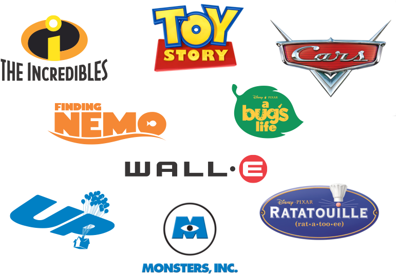 Film Logo, Disney Pixar Movies, Disney Girls, - Disney Pixar Movies Logo (772x615), Png Download