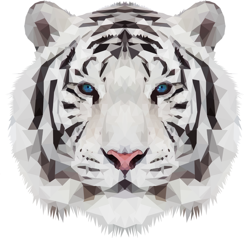 Clip Black And White Image U Png Animal Jam Clans Wiki - White Tiger Pillow Case (1185x1064), Png Download