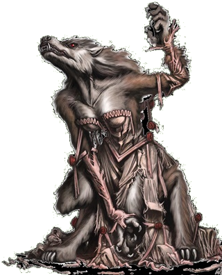 What Could This Bitch Want - Female Werewolf (324x402), Png Download