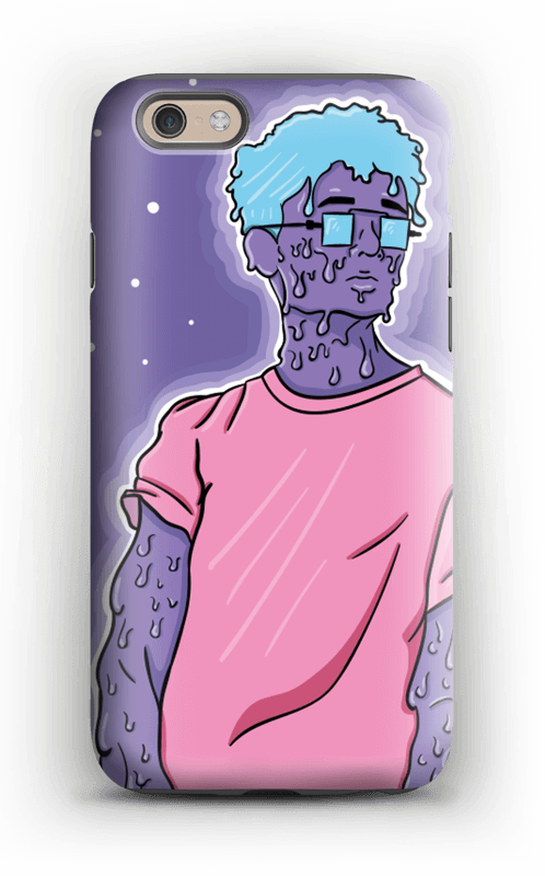 Blue Melting Guy Case Iphone 6s Tough - Iphone (498x800), Png Download