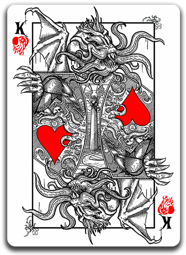 Cthulhu King - Playing Card (600x504), Png Download