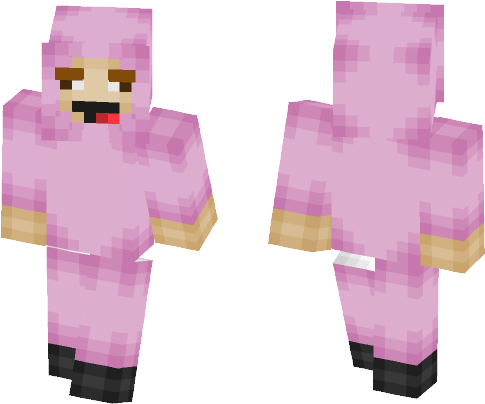 Pink Guy - Minecraft (584x497), Png Download
