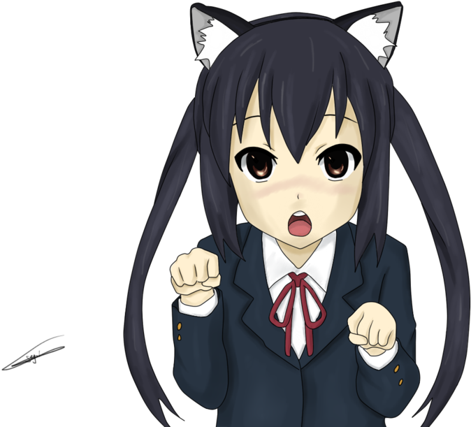 This Character Constantly Has Cat Ears Put On For - K On Cat Ears (900x675), Png Download