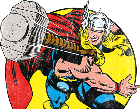 Using His Newfound Powers, He Became Daredevil, Battling - Mighty Thor T Shirt (463x359), Png Download