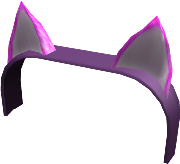 Fuchsia Kitty Ears - Roblox Pink Cat Ears (420x420), Png Download
