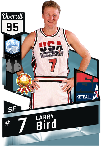 Larry Bird Png - Christian Laettner Nba 2k17 (325x475), Png Download