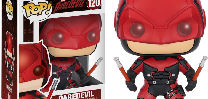 Funko Announces Marvel's Daredevil Collectibles - Daredevil Pop! Vinyl Figure (702x336), Png Download