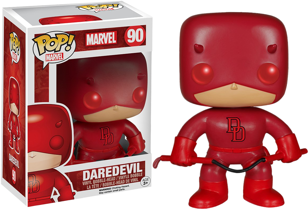 Daredevil Pop Vinyl Figure - Daredevil Pop (1200x857), Png Download