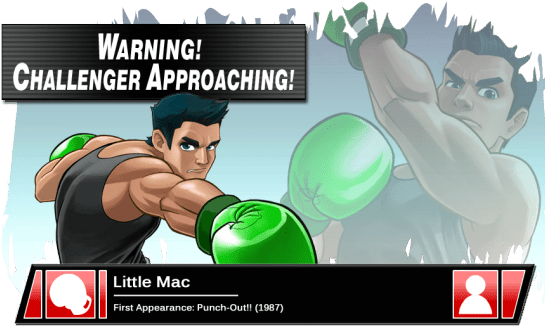 Little Mac Annoncé Pour Super Smash Bros - Advance Wars 3ds Template (546x343), Png Download
