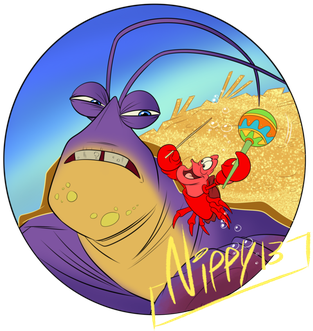 Tamatoa And Sebastian By Nippy13 - Disney Tamatoa And Sebastian (350x350), Png Download