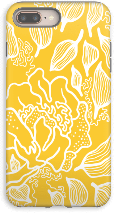 Yellow Flowers Case Iphone 8 Plus Tough - Mobile Phone (501x800), Png Download
