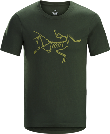 T-shirt With An Arc'teryx Bird Graphic Made With Organically - Arc'teryx Carrier Duffle 35 Black (450x625), Png Download