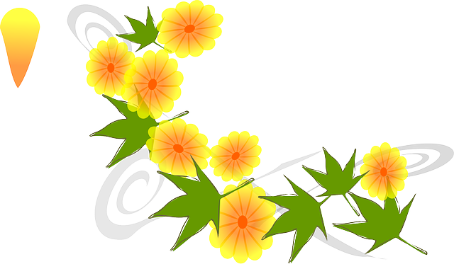 Yellow, Flower, Flowers, Japanese, Nature, Inspired - Sarsawti Maa Basant Panchmi (640x373), Png Download