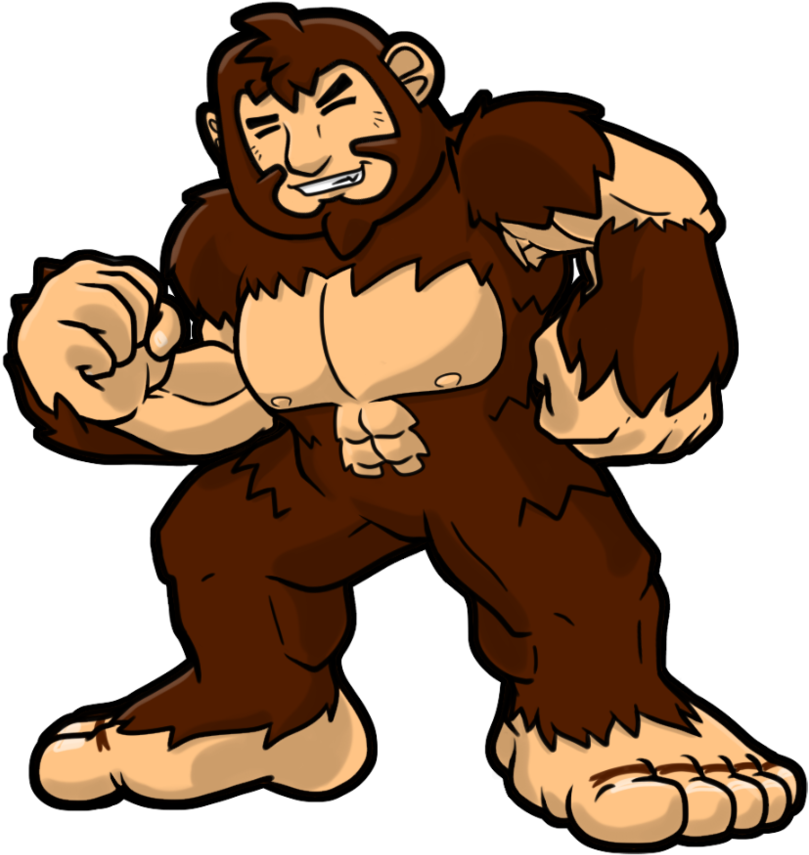 Bigfoot Png Transparent - Bigfoot Cartoon Png (900x880), Png Download