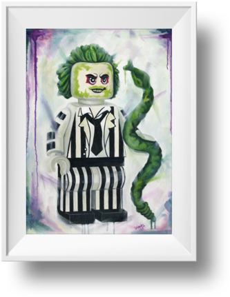 Beetlejuice Print - Cartoon (480x480), Png Download