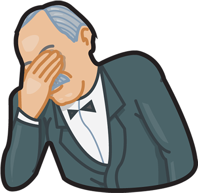 Facepalm Stickers For Imessage By Gudim Messages Sticker-1 - Facepalm Стикер (408x408), Png Download