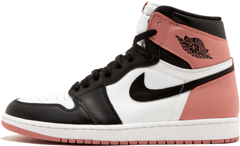 Air Jordan 1 Retro "rust Pink" - Air Jordan 1 High Og Bred Toe 2018 (1000x600), Png Download