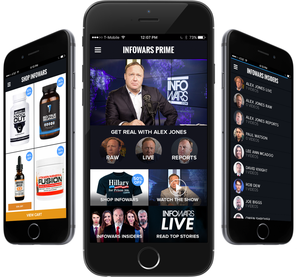 Infowars Live » Alex Jones' Infowars - Iphone (1009x940), Png Download