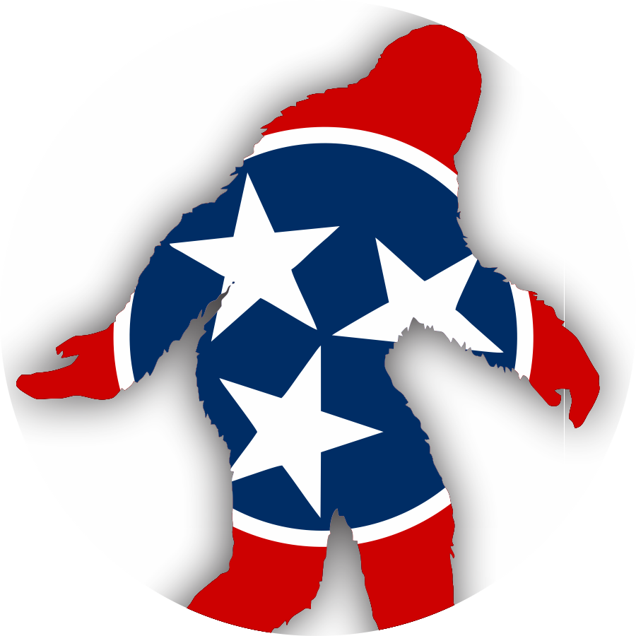 Bigfoot Tennessee Popsocket - Tennessee State Flag (900x900), Png Download