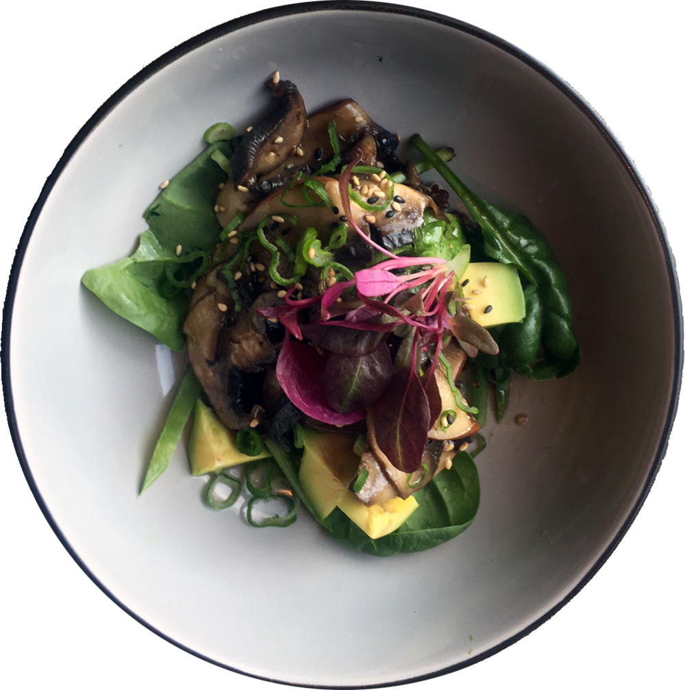 Izakaya - Spinach Salad (1000x1007), Png Download