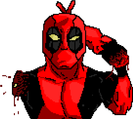 Deadpool Bunny Ears - Drawing (1024x576), Png Download