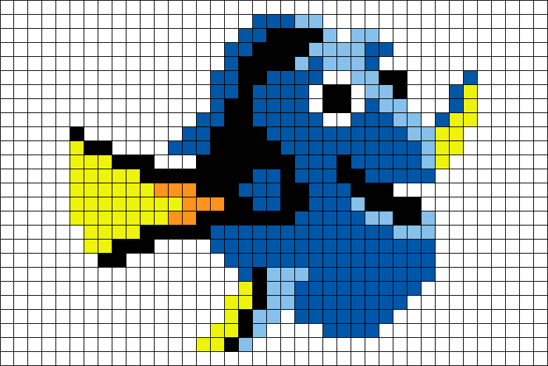 Lilo And Stitch Pixel Art - Pixel Art Finding Dory (780x521), Png Download