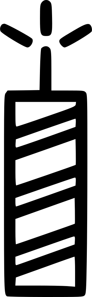 Christmas Candle Flame Decoration Light Comments (304x980), Png Download