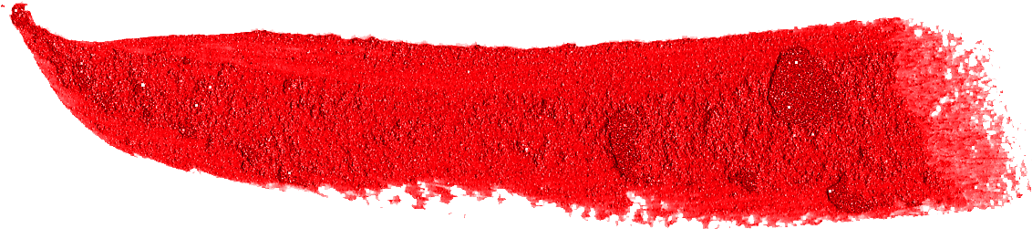 17 Red Lipstick Brush Stroke - Portable Network Graphics (1424x560), Png Download