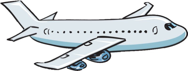 Pix For Airplane Png - Cartoon Images Of Aeroplane (800x416), Png Download